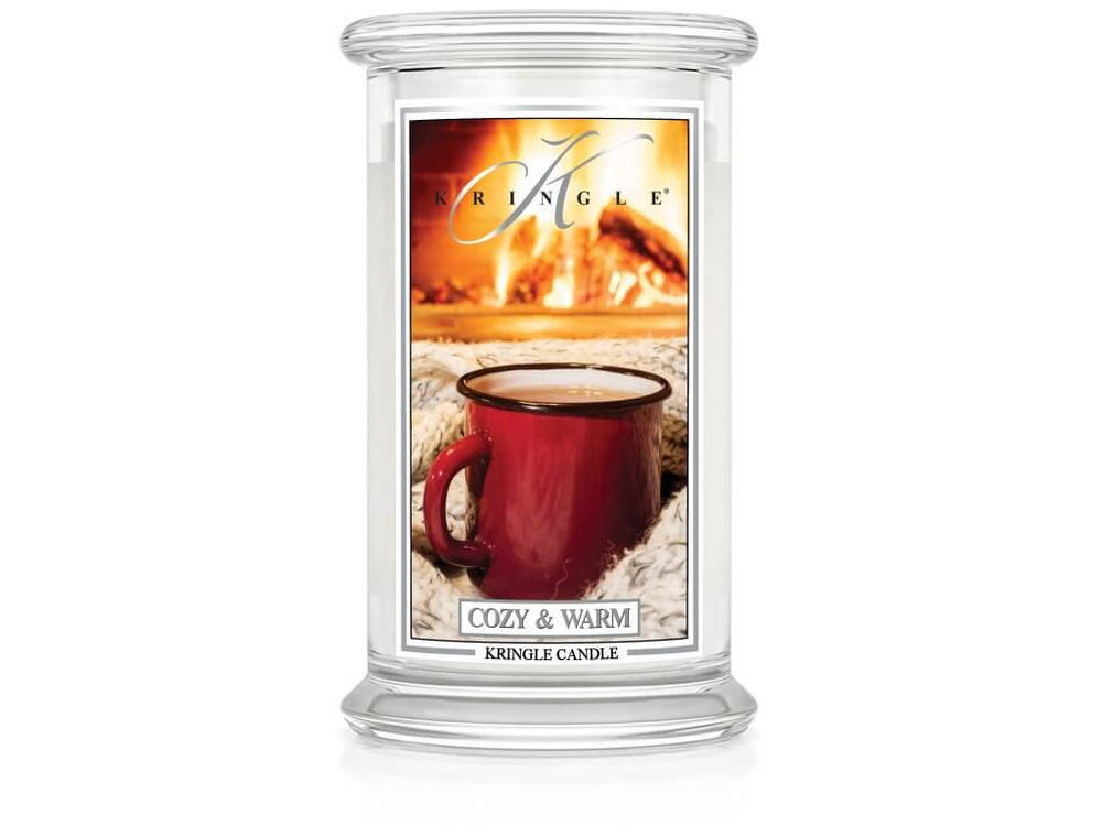 Kringle Candle Cozy & Warm Duża Świeca Zapachowa 624g