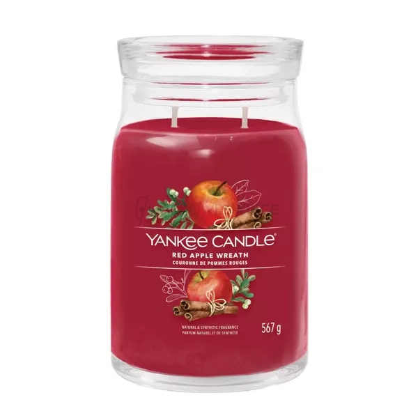 Yankee Candle Red Apple Wreath Signature Duża Świeca 567g