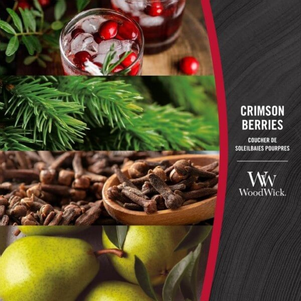 WoodWick Crimson Berries Duża Świeca Core 609,5g