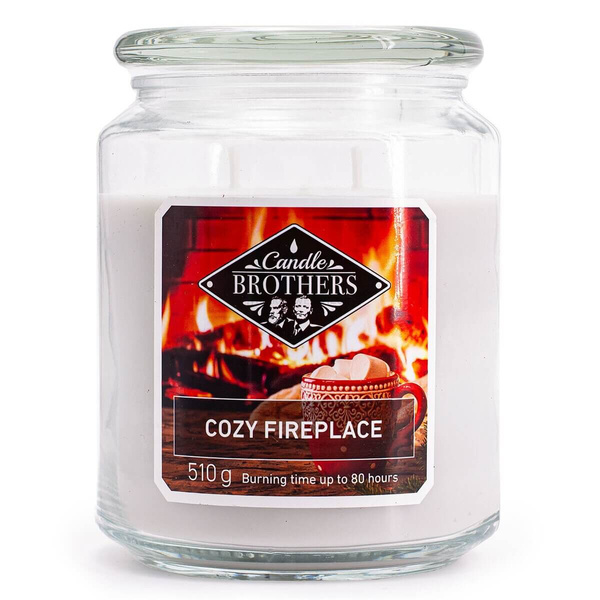 Candle Brothers Cozy Fireplace Duża Świeca Zapachowa 510g