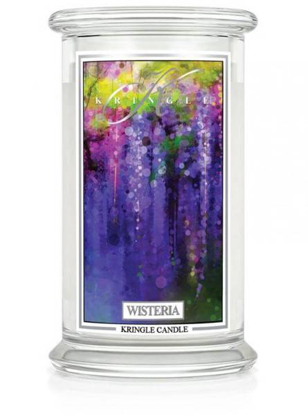 Kringle Candle Wisteria Duża Świeca Zapachowa 624g