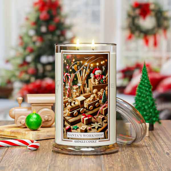 Kringle Candle Santa's Workshop Duża Świeca Zapachowa 624g