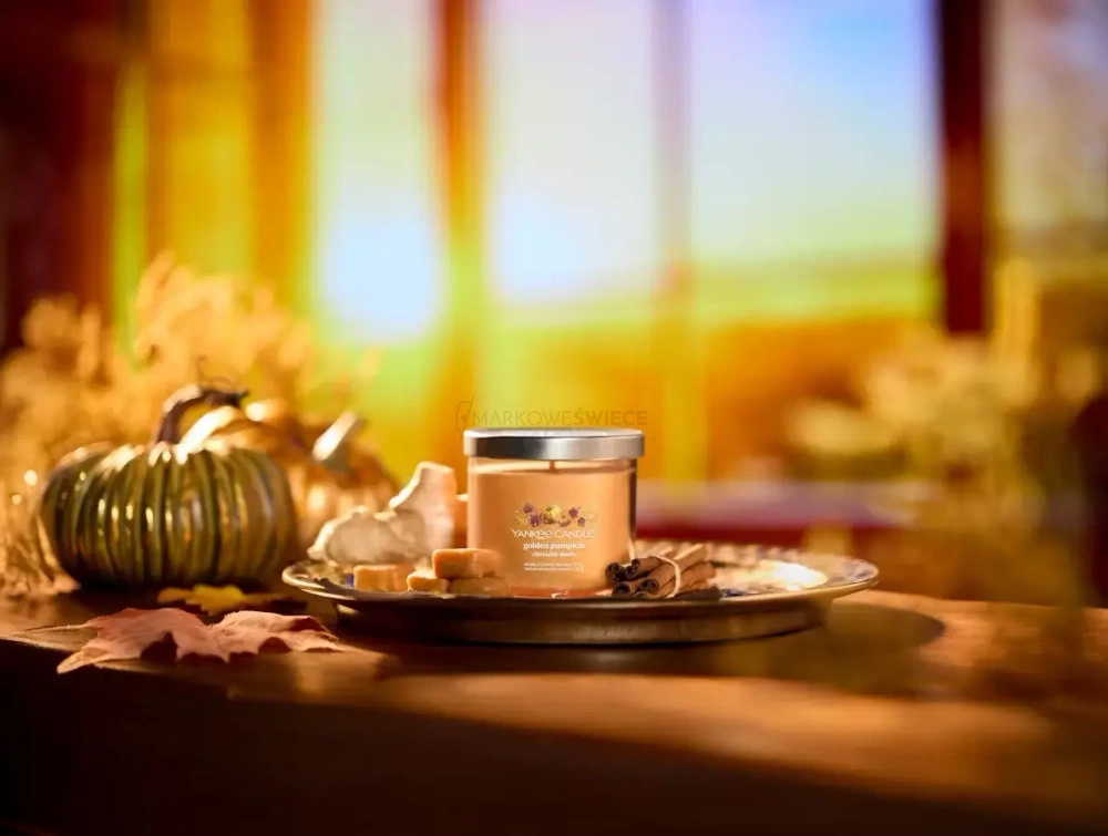 Yankee Candle Golden Pumpkin Mała Świeca Zapachowa 122g