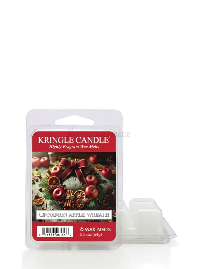 Kringle Candle Cinnamon Apple Wreath Wosk Zapachowy 64g
