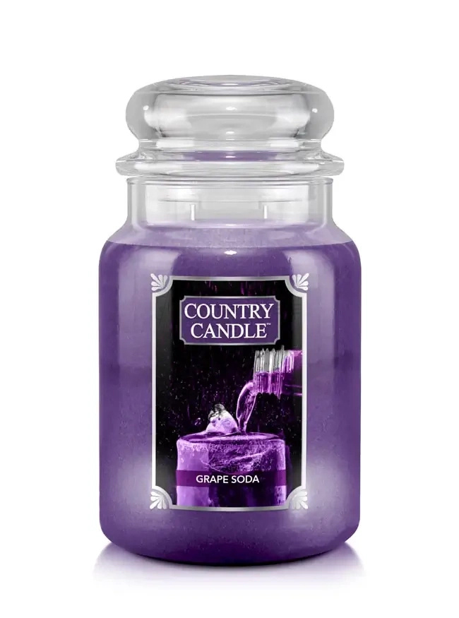 Country Candle Grape Soda Duża Świeca Zapachowa 652g