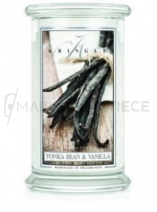 Kringle Candle Tonka Bean & Vanilla Duża Świeca Zapachowa 624g