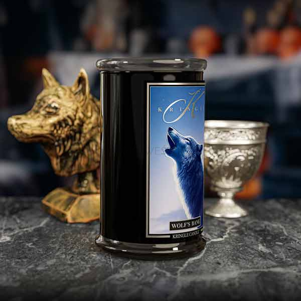 Kringle Candle Wol'f Bane Duża Świeca Zapachowa 624g