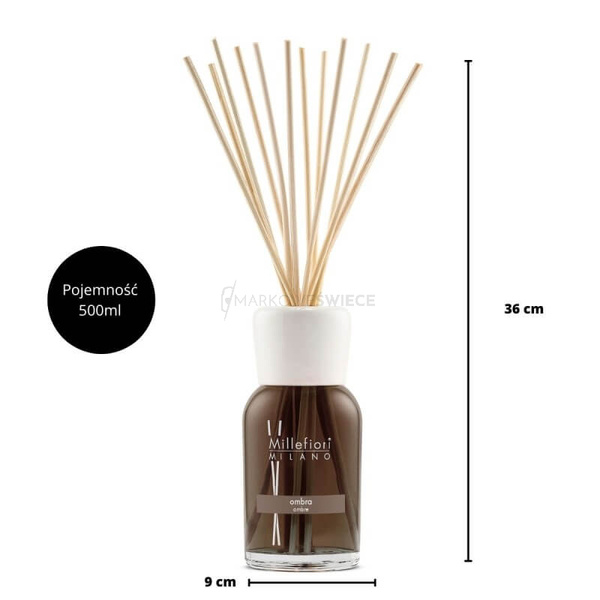 Millefiori Milano Ombra Pałeczki Zapachowe 500ml