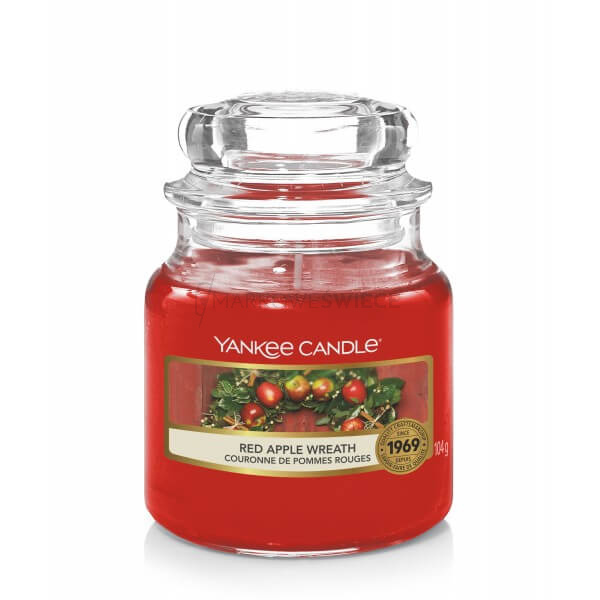 Yankee Candle Red Apple Wreath Mała Świeca 104g