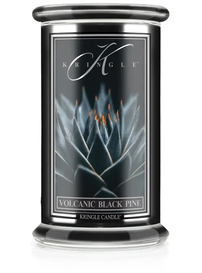 Kringle Candle Reserve Volcanic Black Pine Duża Świeca Zapachowa 624g