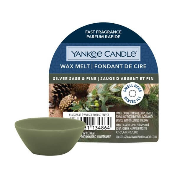 Yankee Candle Silver Sage & Pine Wosk Zapachowy Pudełko 22g