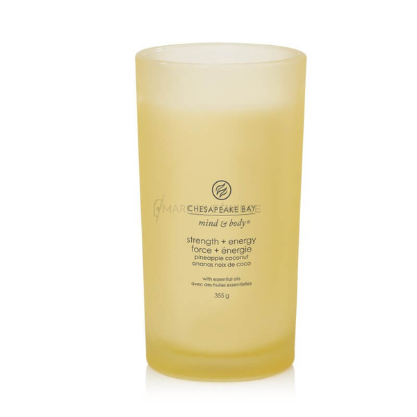 Chesapeake Bay Candle Strenght & Energy - Pineapple Coconut Duża Świeca 355g