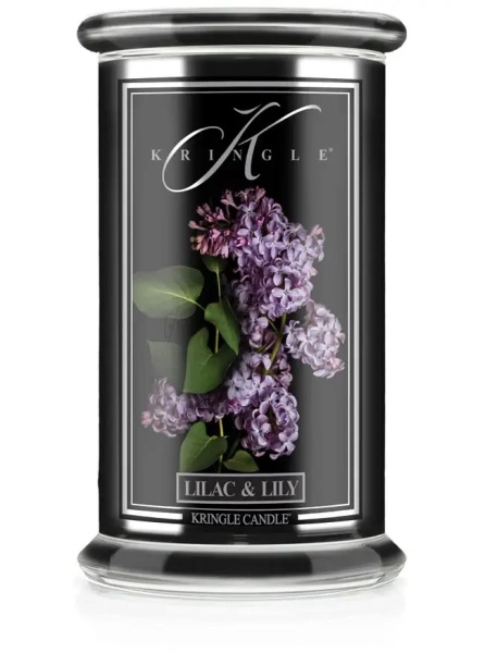 Kringle Candle Reserve Lilac & Lily Duża Świeca Zapachowa 624g