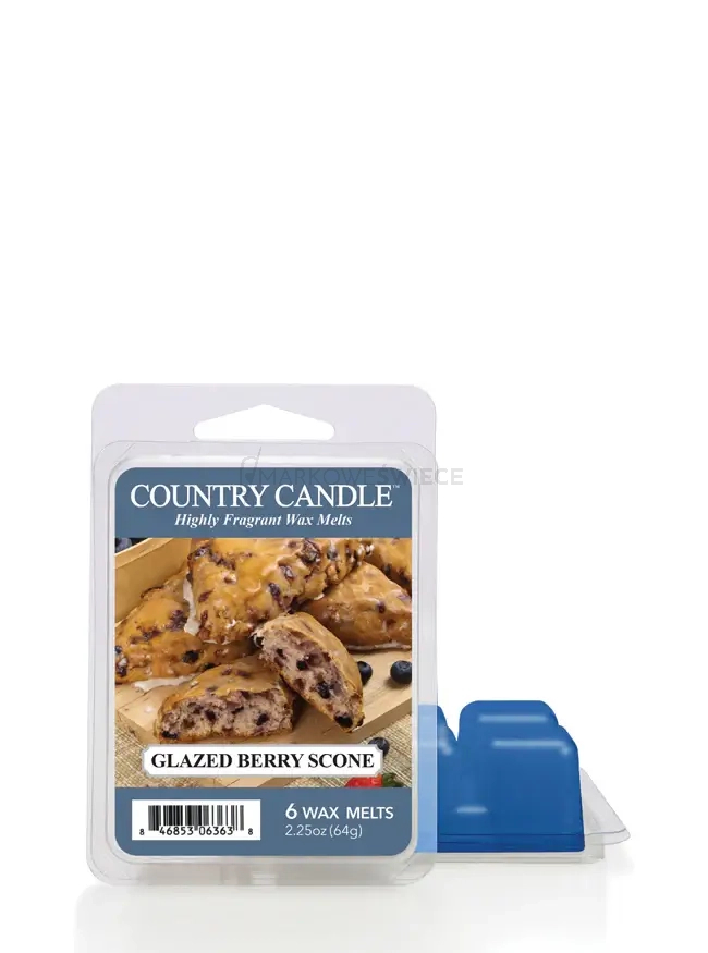 Country Candle Glazed Berry Scones Wosk Zapachowy 64g