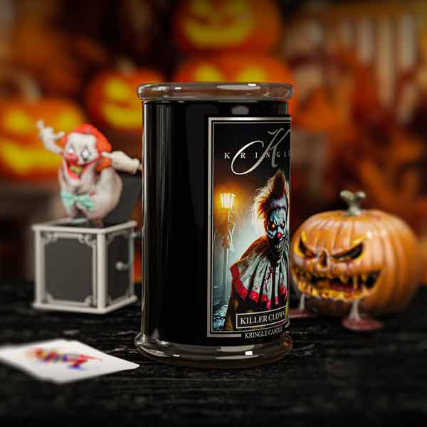 Kringle Candle Killer Clown Duża Świeca Zapachowa 624g