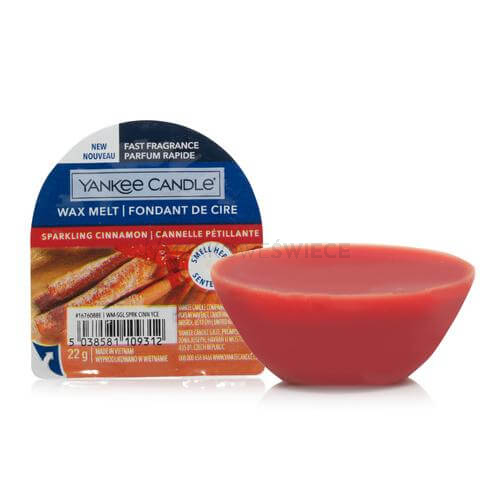 Yankee Candle Sparkling Cinnamon Wosk Zapachowy Pudełko 22g