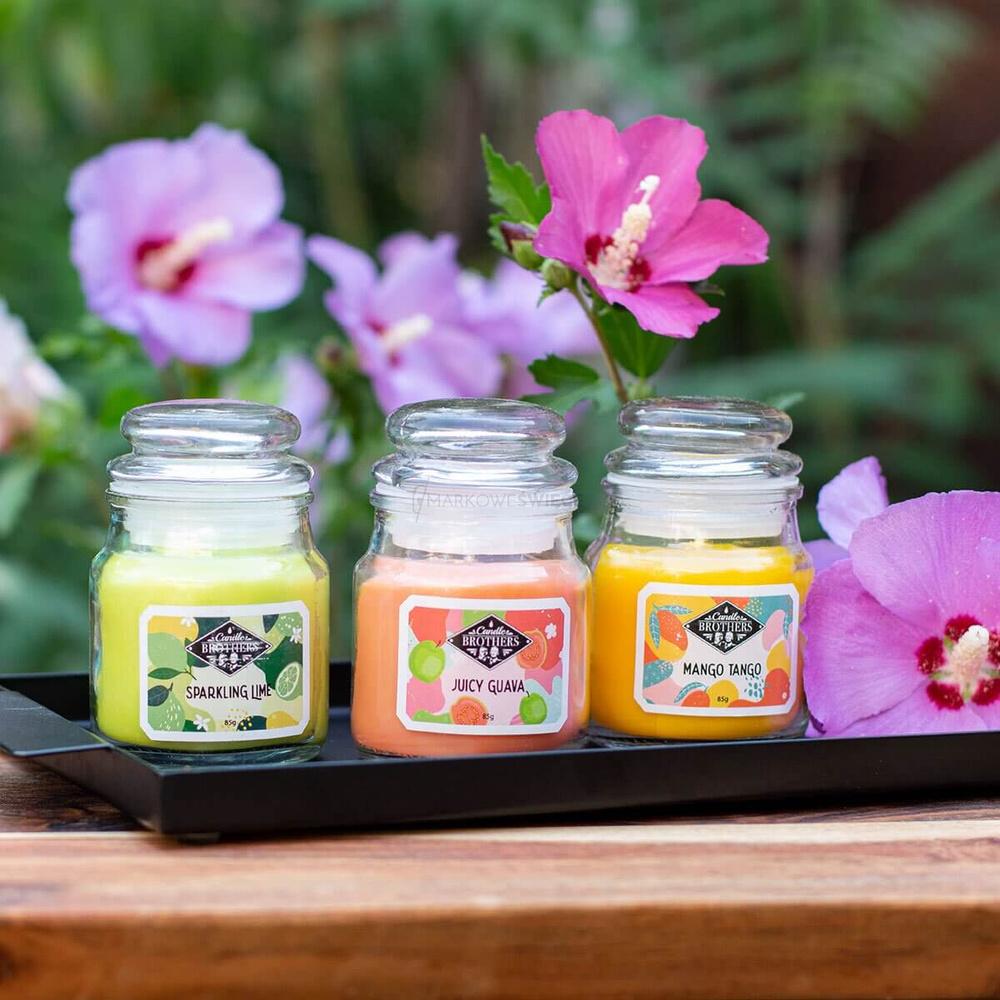 Candle Brothers Sunny Garden Zestaw Prezentowy Trzech Świec 3x85 g