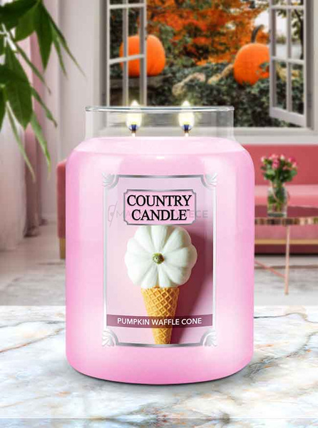 Country Candle Pumpkin Waffle Cone Duża Świeca Zapachowa 652g