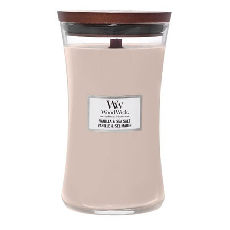 WoodWick Vanilla & Sea Salt Duża Świeca Core 609,5g
