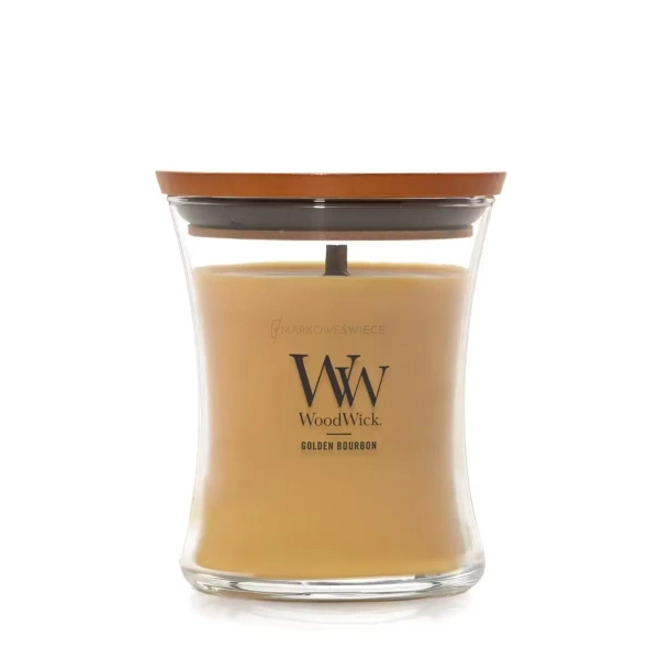 WoodWick Golden Bourbon Średnia Świeca 275g