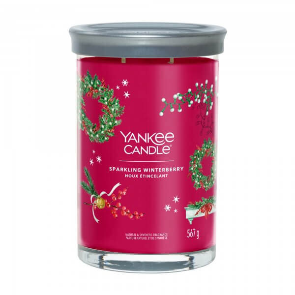 Yankee Candle Sparkling Winterberry Tumbler Duża Świeca 567g