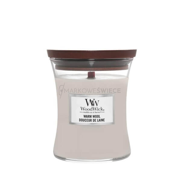 WoodWick Warm Wool Średnia Świeca Core 275g