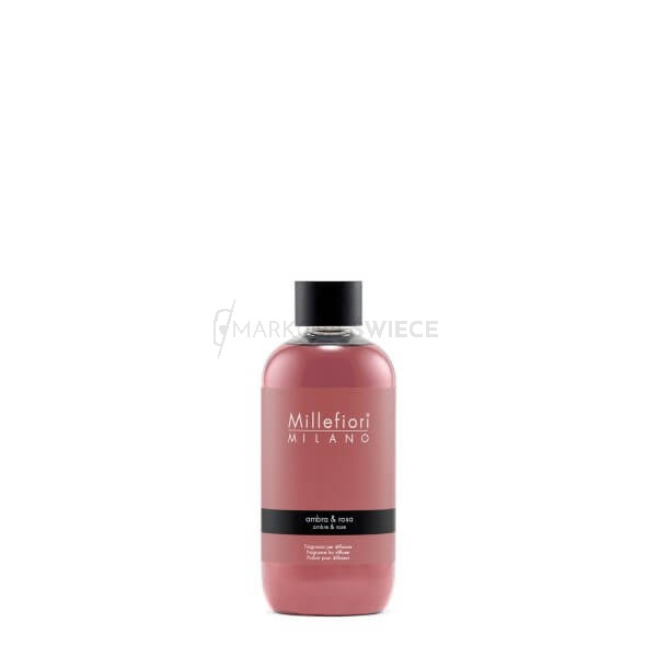 Millefiori Milano Ambra & Rosa uzupełniacz do pałeczek zapachowych 250 ml
