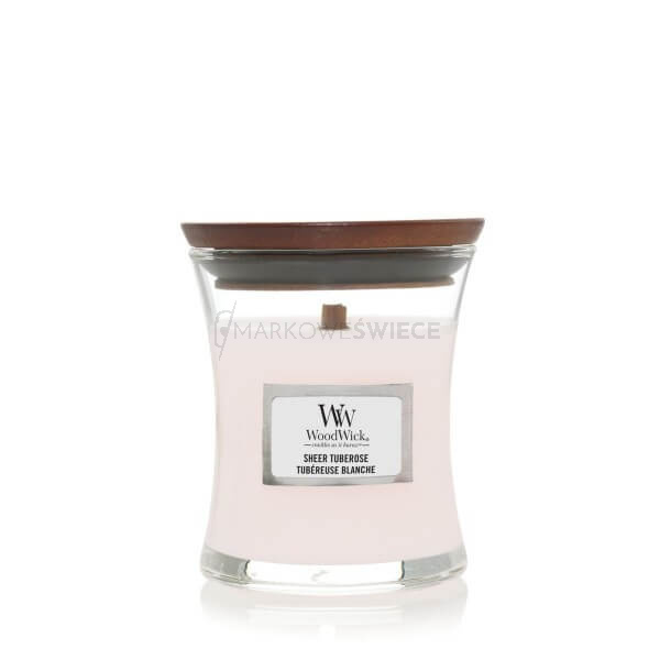 WoodWick Sheer Tuberose Mała Świeca 85g