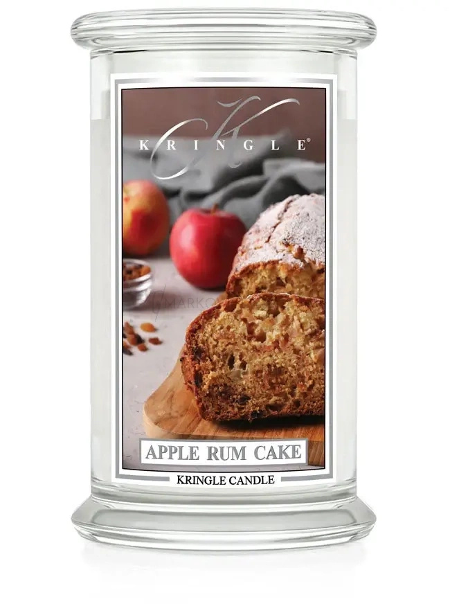 Kringle Candle Apple Rum Cake Duża Świeca Zapachowa 624g