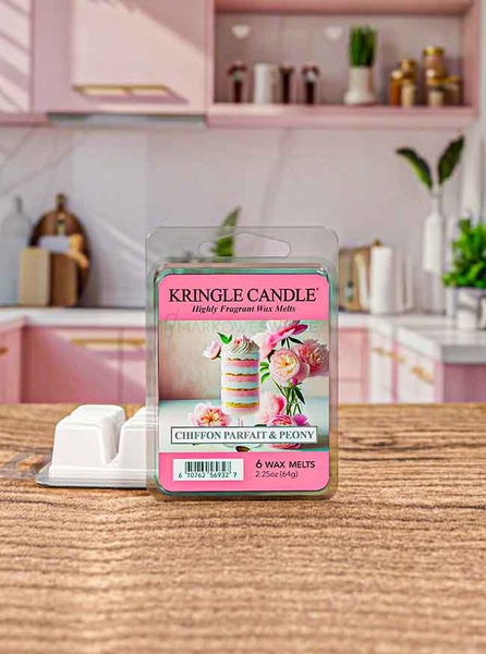 Kringle Candle Chiffon Parfait & Peony Wosk Zapachowy 64g