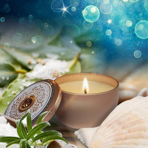 Unearthed Candle Crystal Waters & Sea Salt Mała Świeca Zapachowa 125g