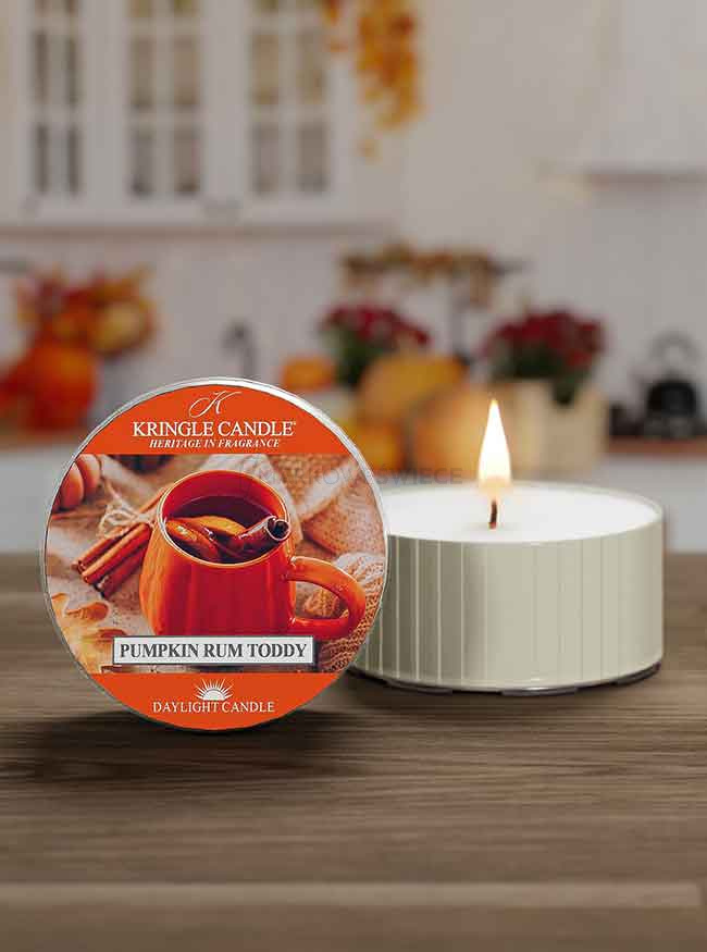 Kringle Candle Pumpkin Rum Toddy Świeczka Daylight 42g