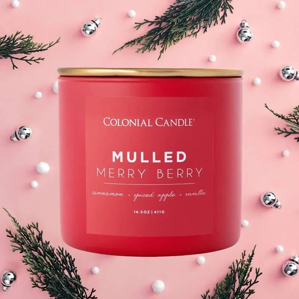 Colonial Candle Mulled Merry Berry Świeca Zapachowa Tumbler 411g