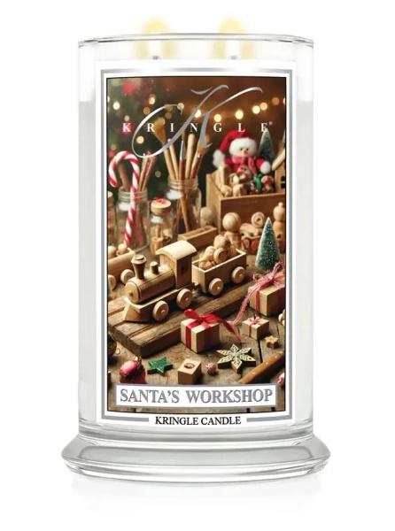 Kringle Candle Santa's Workshop Duża Świeca Zapachowa 624g