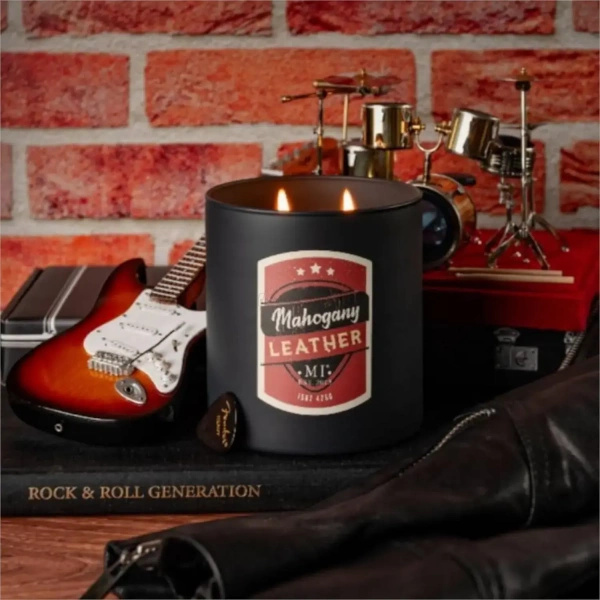 Colonial Candle Mahogany Leather Świeca Zapachowa Tumbler 425g