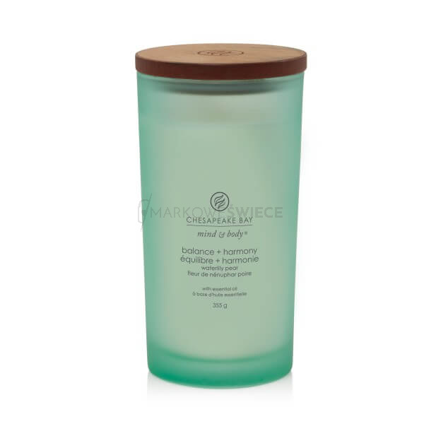 Chesapeake Bay Candle Balance & Harmony - Waterlily Pear Duża Świeca 355g