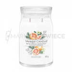 Yankee Candle White Spruce & Grapefruit Signature Duża Świeca 567g