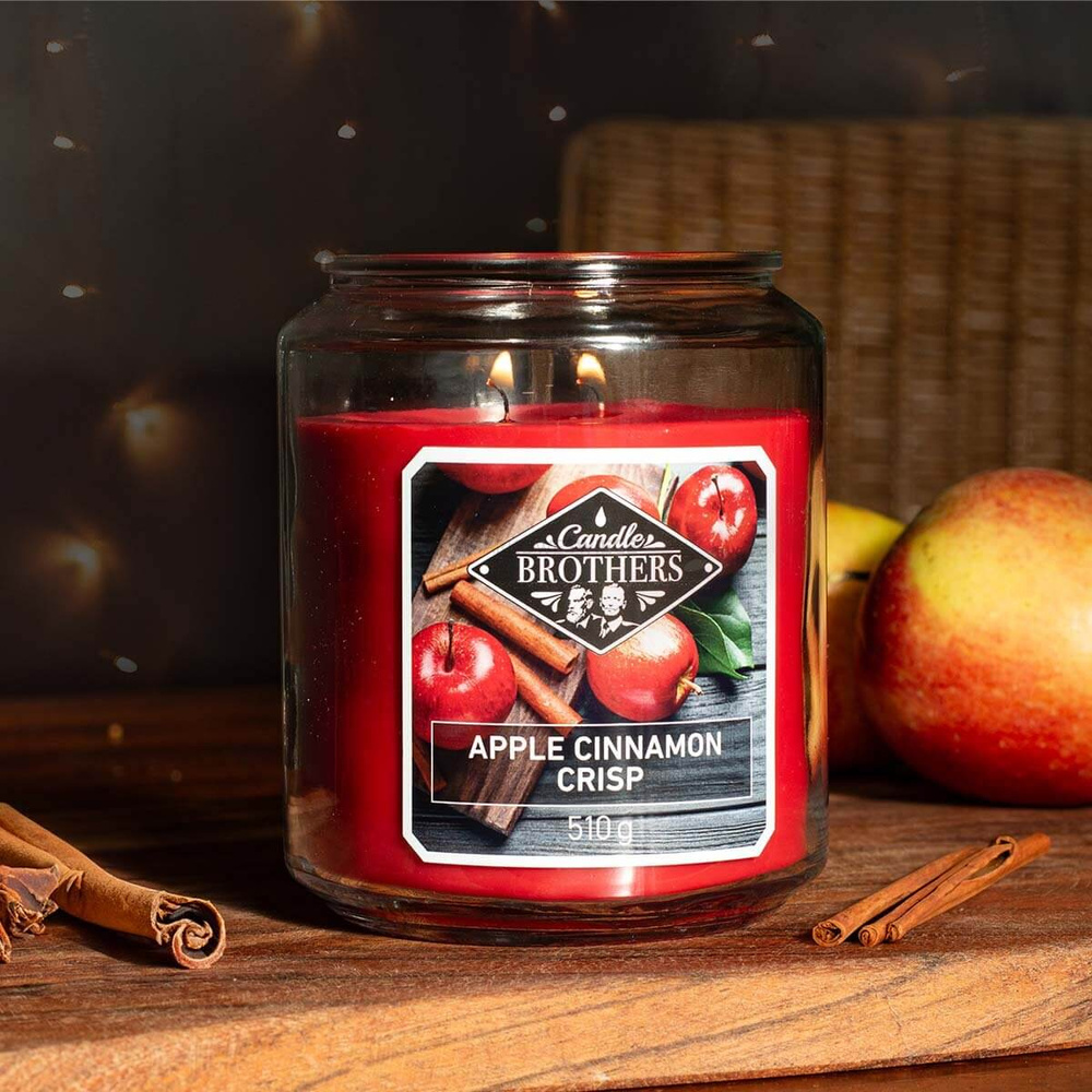 Candle Brothers Apple Cinnamon Crisp Duża Świeca Zapachowa 510g
