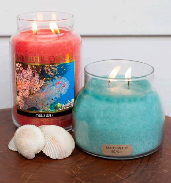 Cheerful Candle Coral Reef Duża Świeca Zapachowa 680g