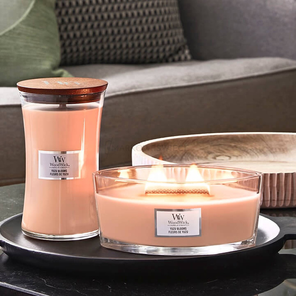 WoodWick Yuzu Blooms Świeca Hearthwick 453,5g