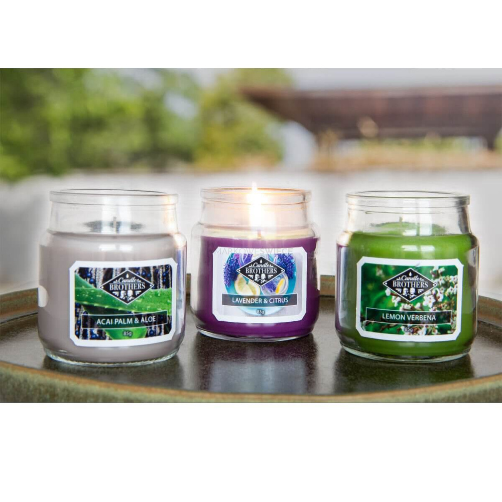 Candle Brothers Relax Zestaw Prezentowy Trzech Świec 3x85 g