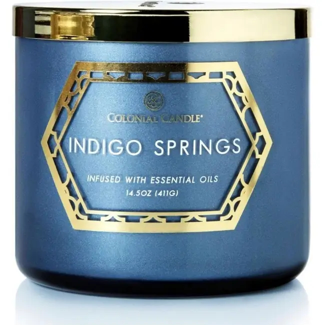 Colonial Candle Indigo Springs Świeca Zapachowa Tumbler 411g