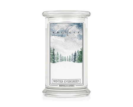 Kringle Candle Winter Evergreen Duża Świeca Zapachowa 624g