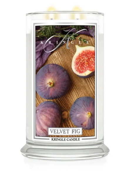 Kringle Candle Velvet Fig Duża Świeca Zapachowa 624g