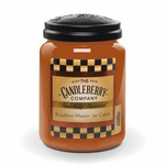 Candleberry Bourbon Mason Duża Świeca Zapachowa 640g