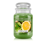 Country Candle Citrus & Sage Duża Świeca Zapachowa 652g