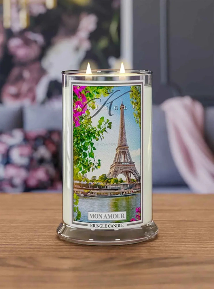 Kringle Candle Mon Amour Duża Świeca Zapachowa 624g