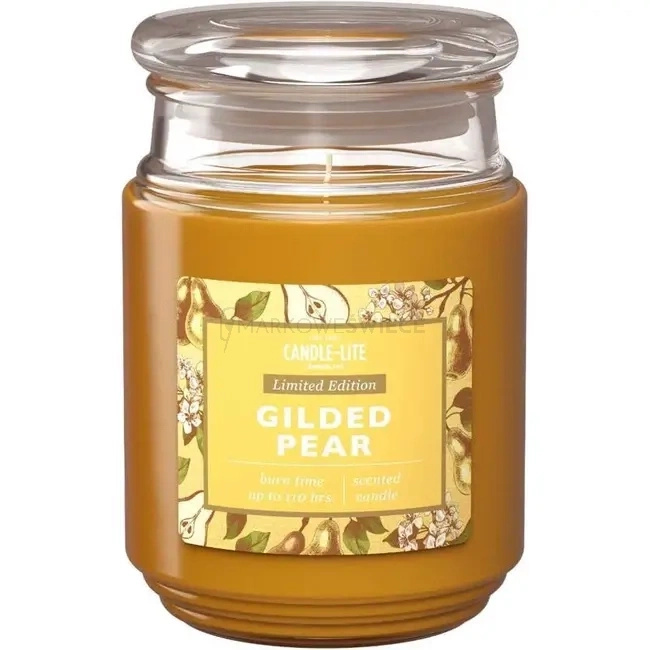 Candle-Lite Gilded Pear Duża Świeca Zapachowa 510g