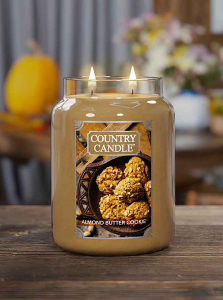 Country Candle Almond Butter Cookies Duża Świeca Zapachowa 652g
