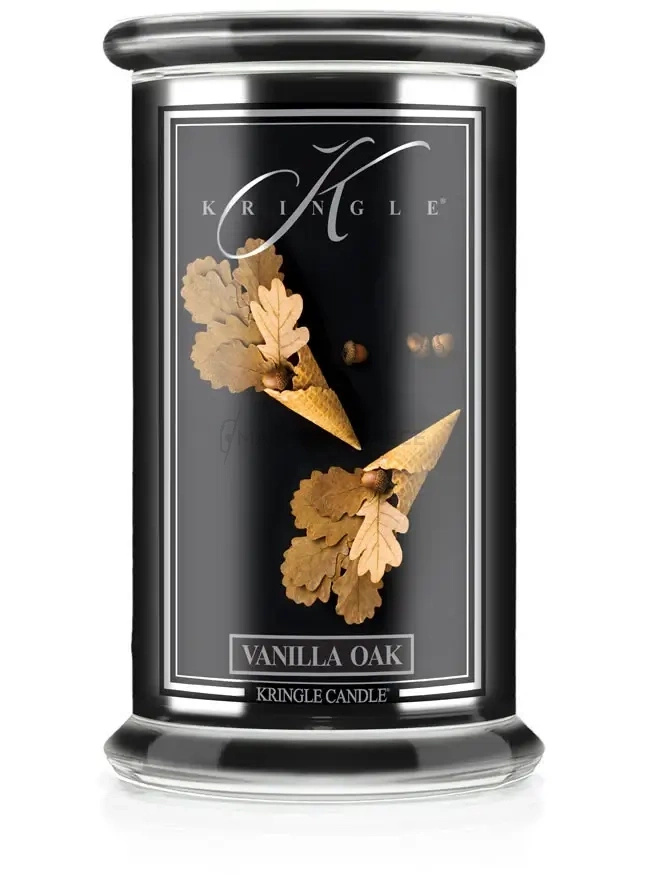Kringle Candle Reserve Vanilla & Oak Duża Świeca Zapachowa 624g